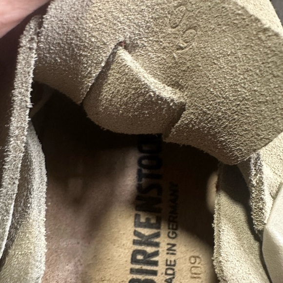 Birkenstock Boston Suede Leather 40 260 L9 M7 regular width (Taupe or Stone?) - Picture 7 of 14